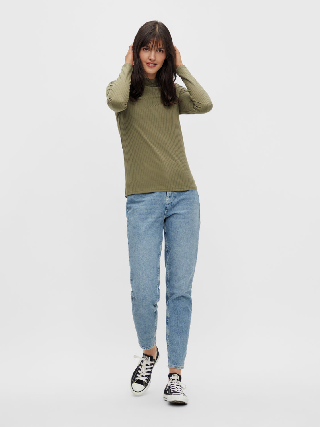 PCKYLIE Pullover - Deep Lichen Green